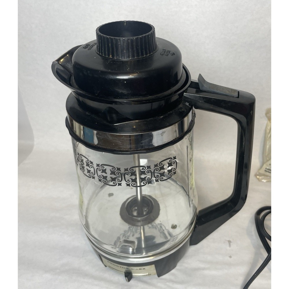 Vintage Rare 1970s Proctor Silex Percolator Glass 12 Cup Coffee Pot MCM Tested